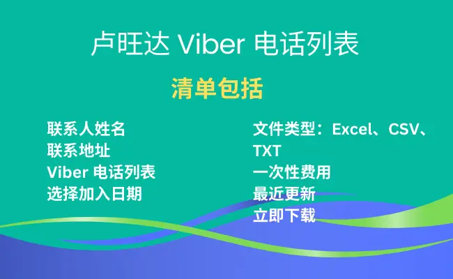 卢旺达 Viber 电话列表