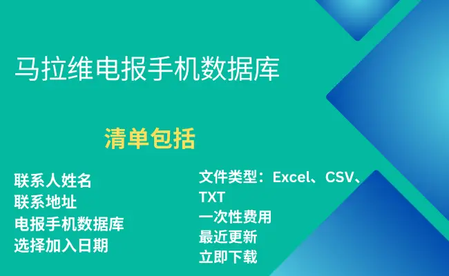 马拉维电报手机数据库